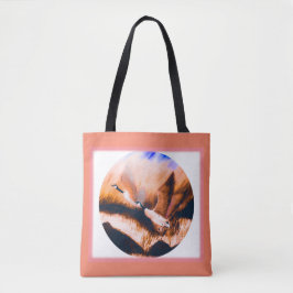 Geese in roze tote bag