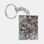 Geese in the Park Key Chain Sleutelhanger (Voorkant Links)