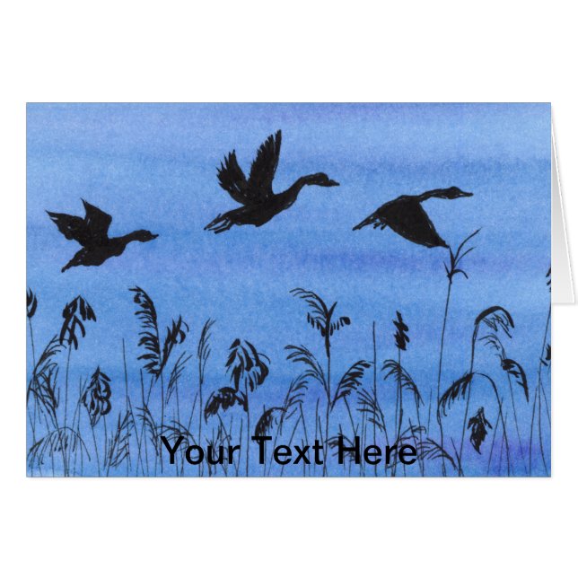 Geese in vlucht (Voorkant Horizontaal)