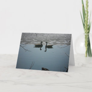 "Geese Love" Hartelijk dank Kaart
