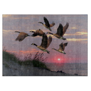 GEESE OVER DE DUNES SNIJPLANK