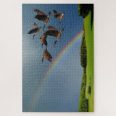 GEESE OVER DE RAINBOW LEGPUZZEL (Verticaal)