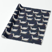 Geese Patroon Cadeaupapier (Uitgerold)