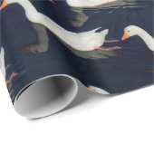 Geese Patroon Cadeaupapier (Rol Hoek)