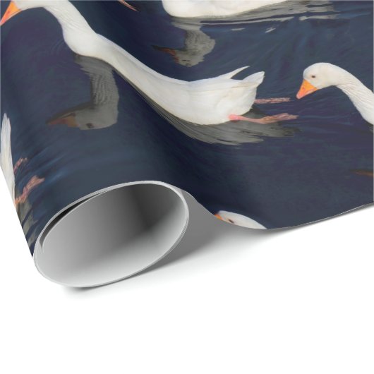 Geese Patroon Cadeaupapier (Rol Hoek)