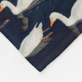 Geese Patroon Fleece Deken (Hoek)