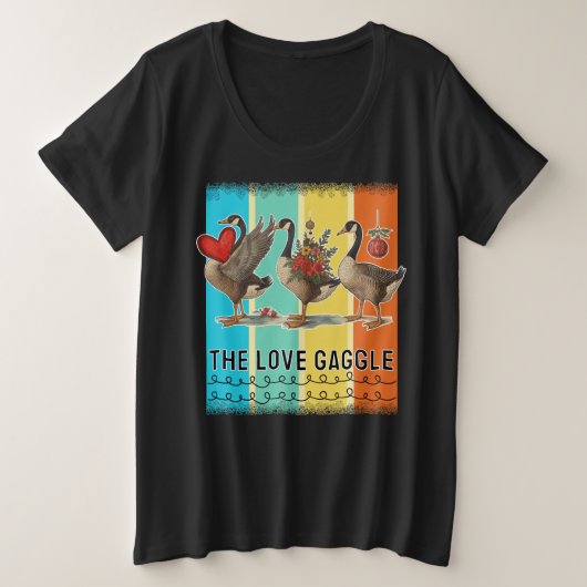 geese plus size T-Shirt (Design voorkant)
