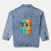 geese plus size T-Shirt Denim Jacket (Achterkant)