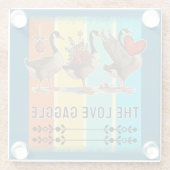 geese plus size T-Shirt Glazen Onderzetter (Achterkant)