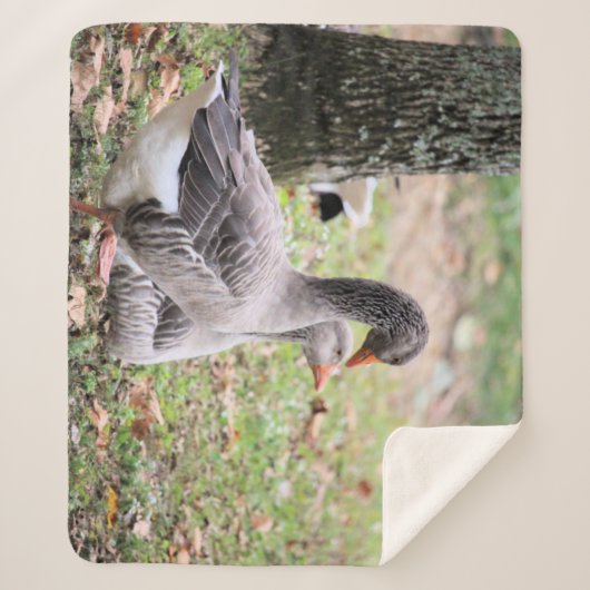 Geese Sherpa Deken (Voorkant)