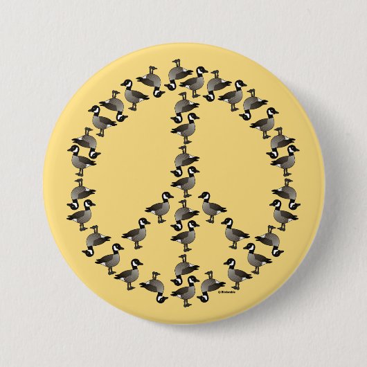 Geese symbool ronde button 7,6 cm (Voorkant)