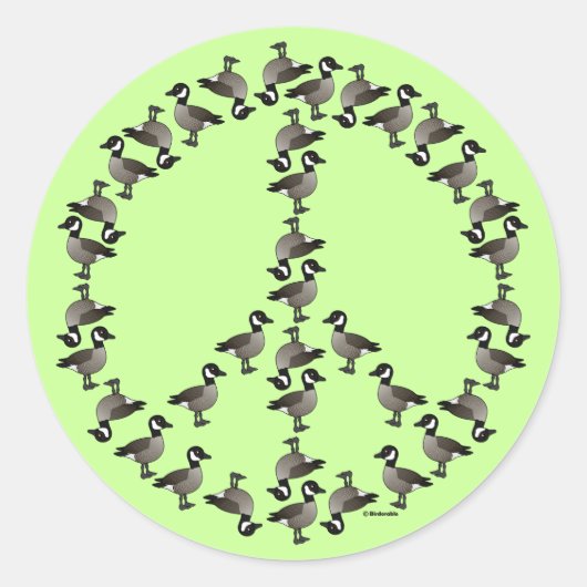 Geese symbool ronde sticker (Voorkant)