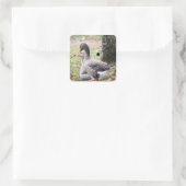 Geese Vierkante Sticker (Tas)