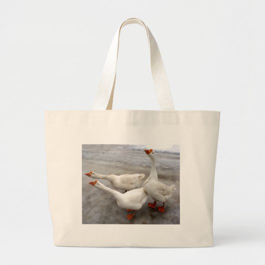 Geese wit grote tote bag (Voorkant)