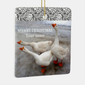 Geese wit   keramisch ornament (Rechts)