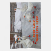 Geese wit theedoek (Verticaal)