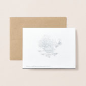 Geese witte folie kaarten (Met envelop)