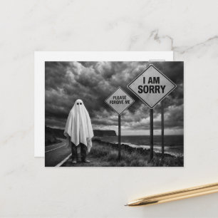 Geest aan de kant van de weg Vergeef me Briefkaart