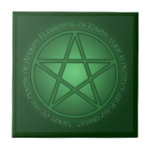 Geest Aarde Pentacle Altar Tegeltje (Voorkant)