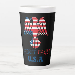 Geest adelaar USA vlag Latte Mok