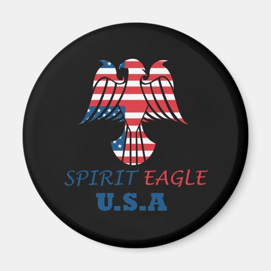 Geest adelaar USA vlag Magneet (Voorkant)