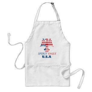 Geest adelaar USA vlag Standaard Schort