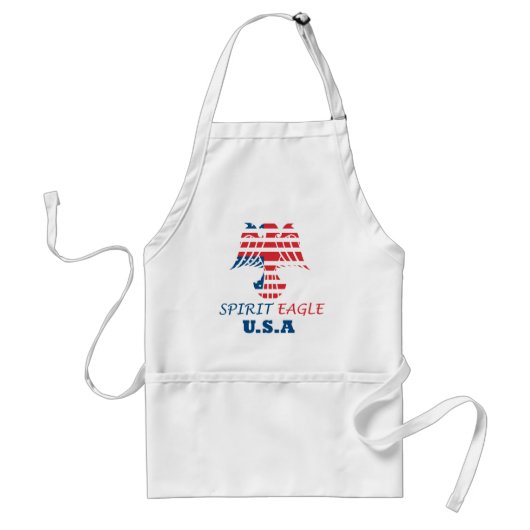 Geest adelaar USA vlag Standaard Schort (Voorkant)
