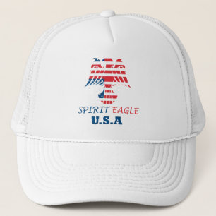 Geest adelaar USA vlag Trucker Pet