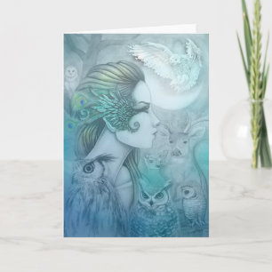Geest Artemis 2 Diana Goddess Fantasy Art Kaart