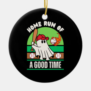 Geest Baseballspeler Halloween Keramisch Ornament