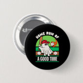 Geest Baseballspeler Halloween Ronde Button 5,7 Cm (Voorkant /achterkant)