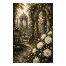 Geest Camellia Sanctuary Vintage Botanische Kunst