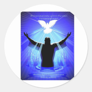 Geest daalt als een duif ronde sticker