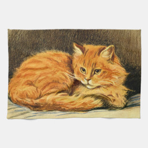 Geest de kaneelkleurige kat theedoek