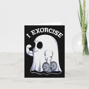 Geest die ik uitdrijf Funny Gym Oefening Workout S Kaart