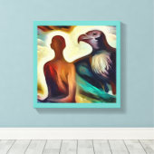 Geest Dier Gier 2 Canvas Afdruk (Insitu (Houten vloer))