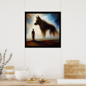 Geest Dier Hond 1 Poster (Keuken)