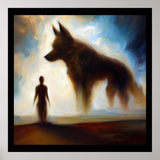 Geest Dier Hond 1 Poster (Voorkant)