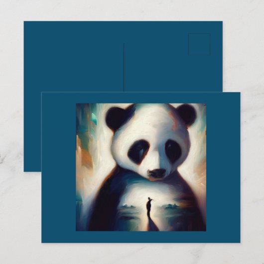 Geest Dier Panda 1 Briefkaart (Voorkant / Achterkant)