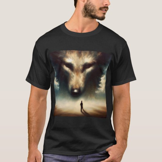 Geest Dier Wolf 1 T-shirt (Voorkant)