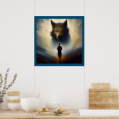 Geest Dier Wolf 2 Poster (Keuken)