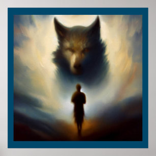 Geest Dier Wolf 2 Poster