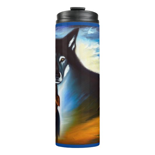 Geest Dier Wolf 4 Thermosbeker (Voorkant)