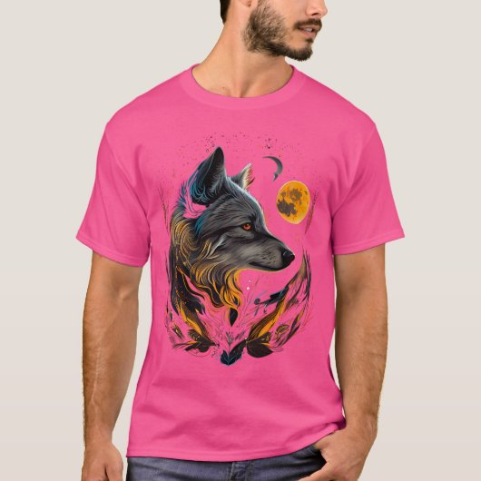 Geest Dierlijke Wolf T-shirt (Voorkant)