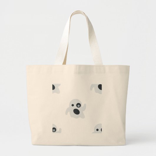 geest emoji grote tote bag (Voorkant)