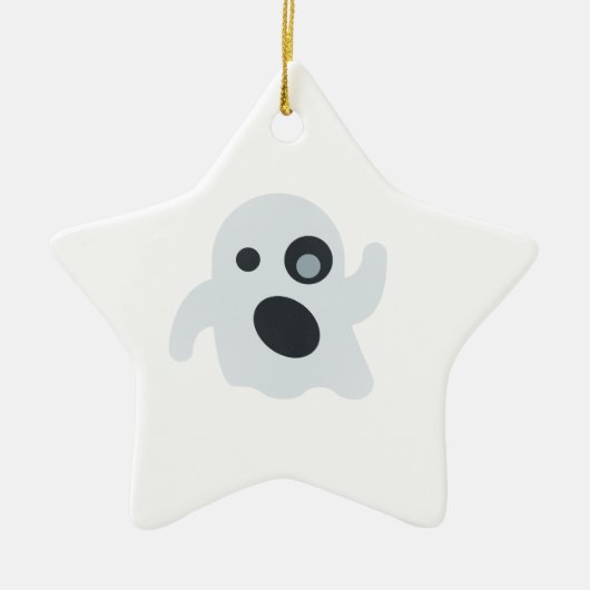 geest emoji keramisch ornament (Voorkant)