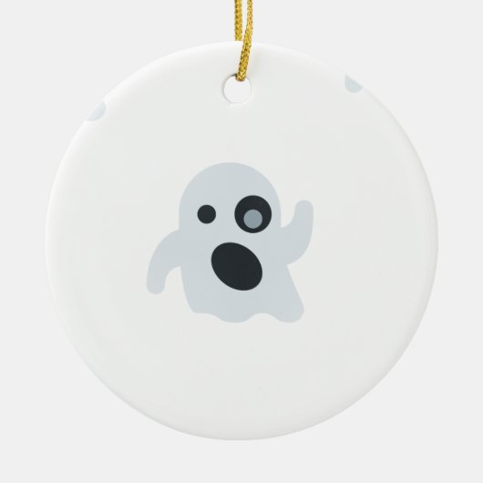 geest emoji keramisch ornament (Voorkant)