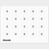 geest emoji ronde sticker (Vel)