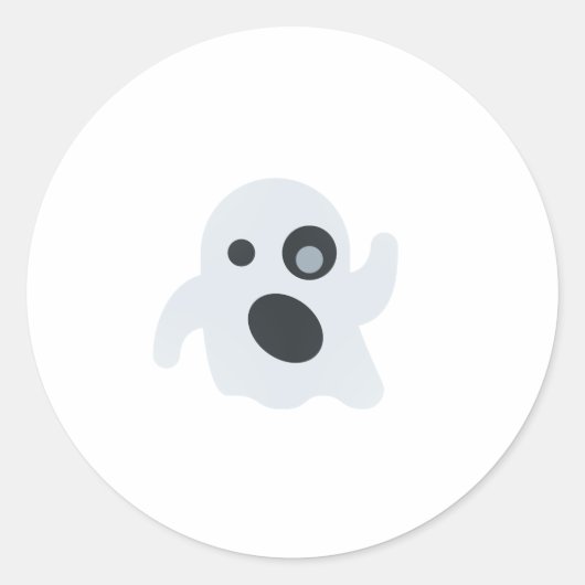 geest emoji ronde sticker (Voorkant)