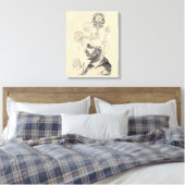 Geest en bewustzijn "Geist und Bewusstsein" Canvas Afdruk (Insitu (Slaapkamer))